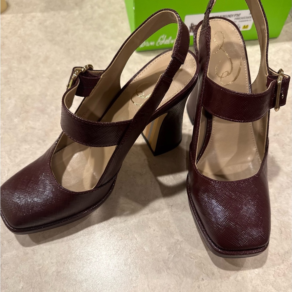 Sam Edelman Burgundy Jildie Heels